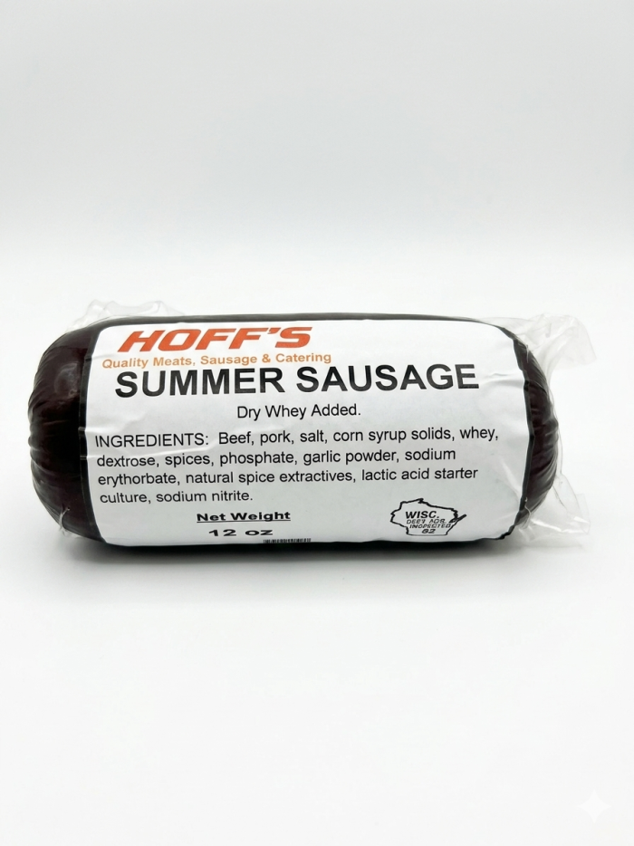 グレー10、キャメル10、グリス500g Hoff's Summer Sausage 12oz. - Widmer's Cheese Cellars